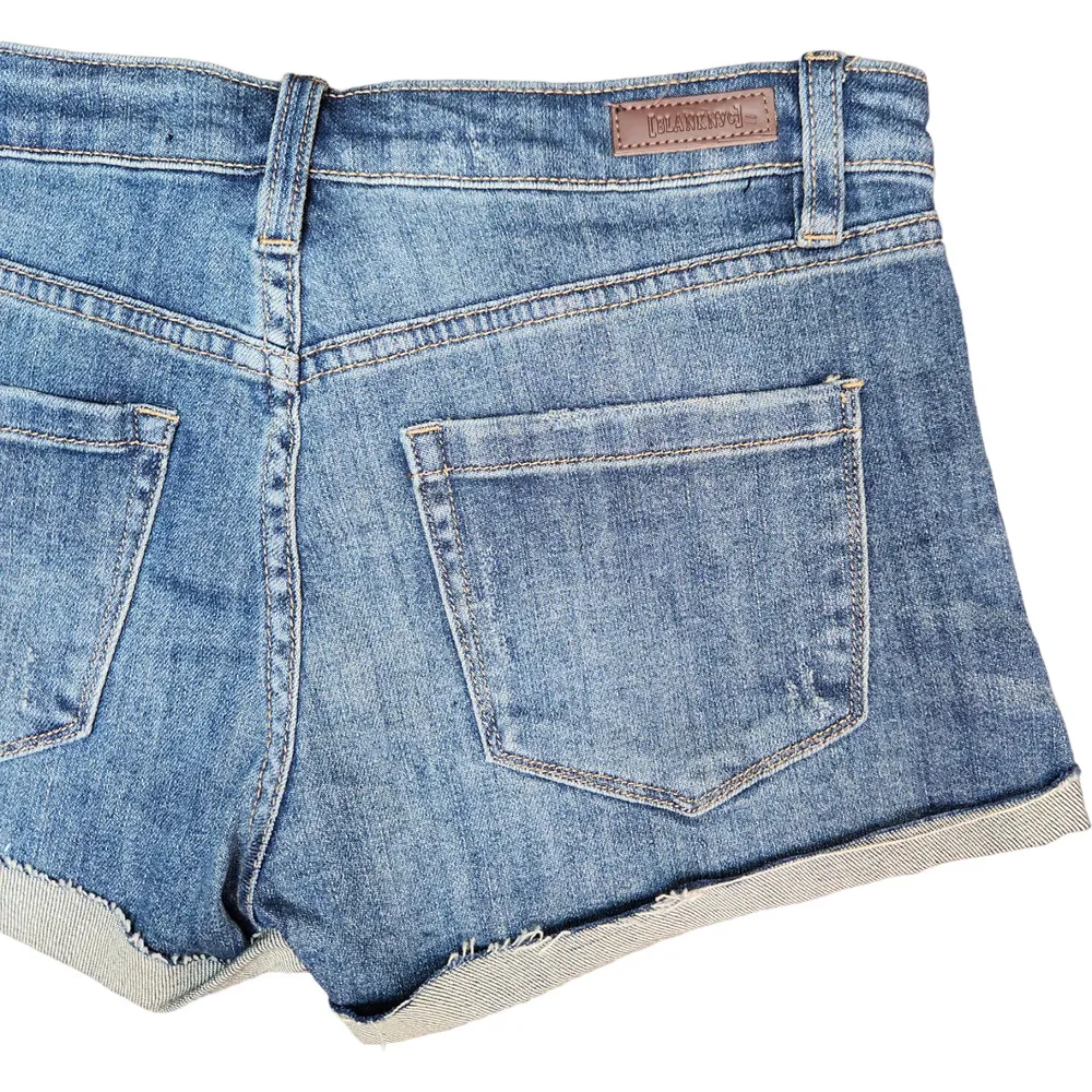 Blank NYC Fulton Roll-Up Shorts Womens Blue Denim Destroyed Roll Up 25 NWOT - Image 5