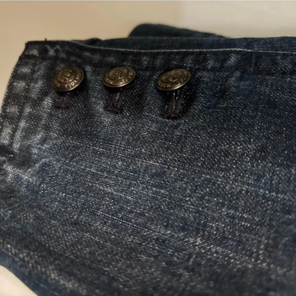 Martin + Osa Indigo Wide Leg Jeans Blue Size 12 - Image 7