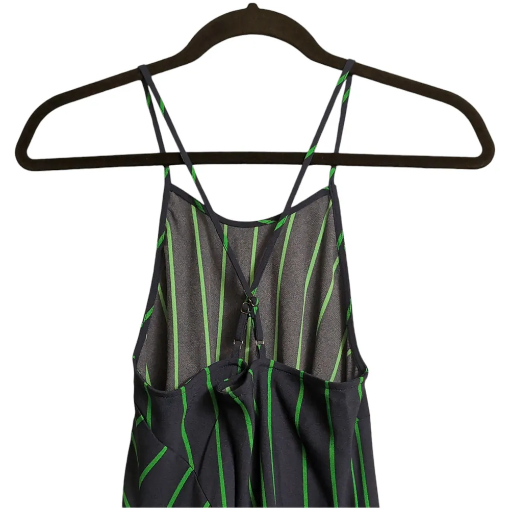 NWT Rowing Blazers X Target Navy Lime Green Striped Sleeveless Maxi Dress Size S Blue - Image 5