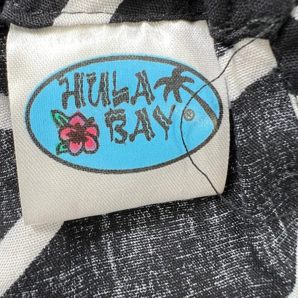 Hula Bay Maxi Dress Floral Sleeveless Rayon Black White 3XL Island Girl Tropical Size undefined - Image 4