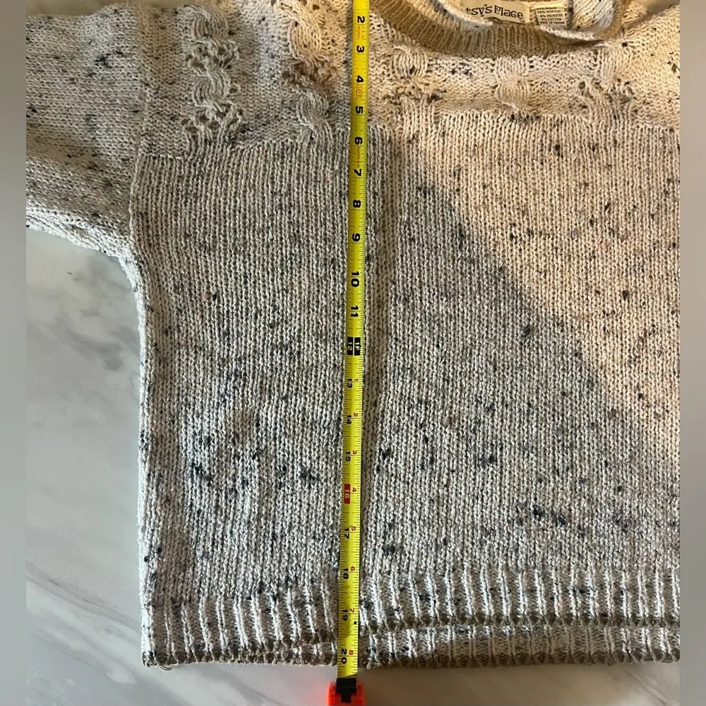 Vintage 90s Floral Knit Sweater by Patsy’s Place Cozy Cottagecore Vibes Size L Size L - Image 6