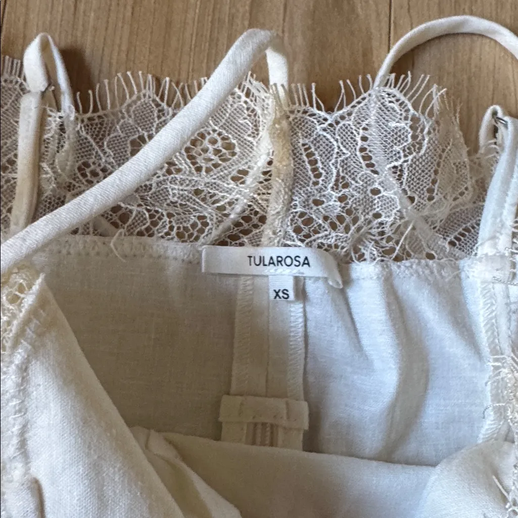 Tularosa Cream Lace Cami Top - Image 2