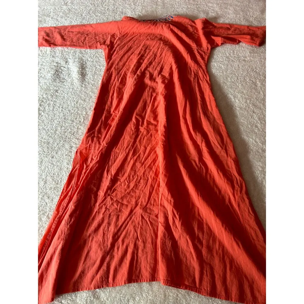 Roller Rabbit Women's Orange Dress Size Medium‎ - Image 7