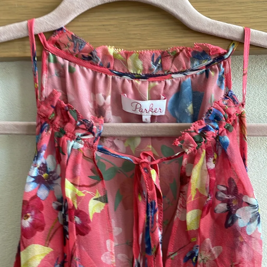 Parker Silk Halter Mini Dress - Image 3