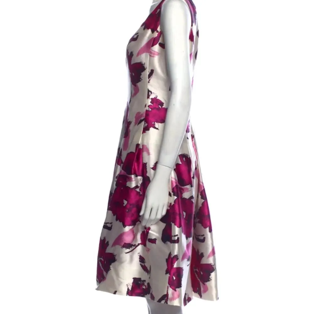 NWOT Oscar de la renta water color floral print dress - Image 7