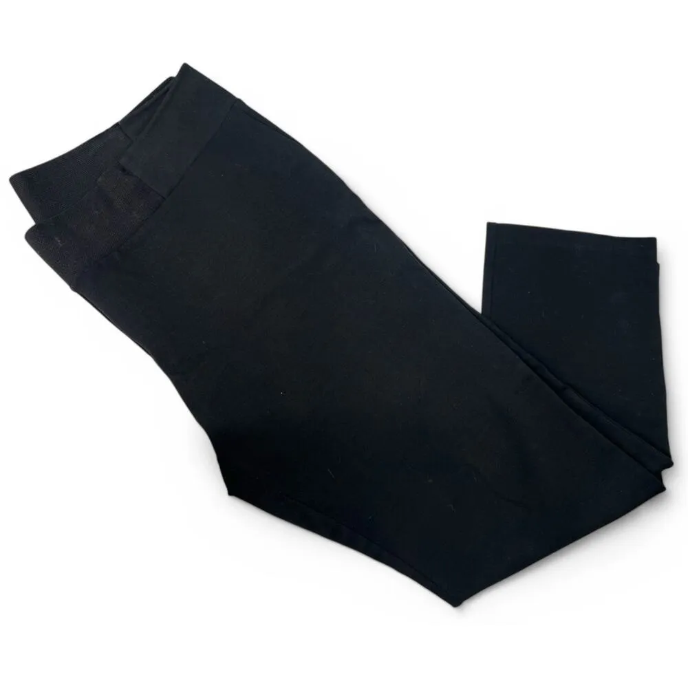 Eileen Fisher | XL | Straight Leg Pull On Pant Trouser 31" Inseam Black Women's - Image 2