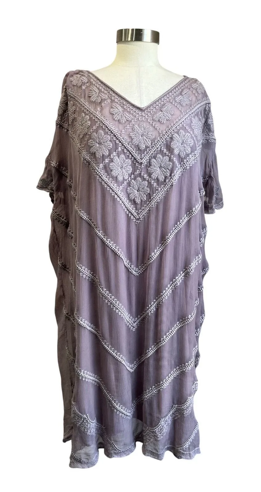 Sundance Violette Embroidered Boho Dress Lace Cottagecore Romantic Size XL - Image 1