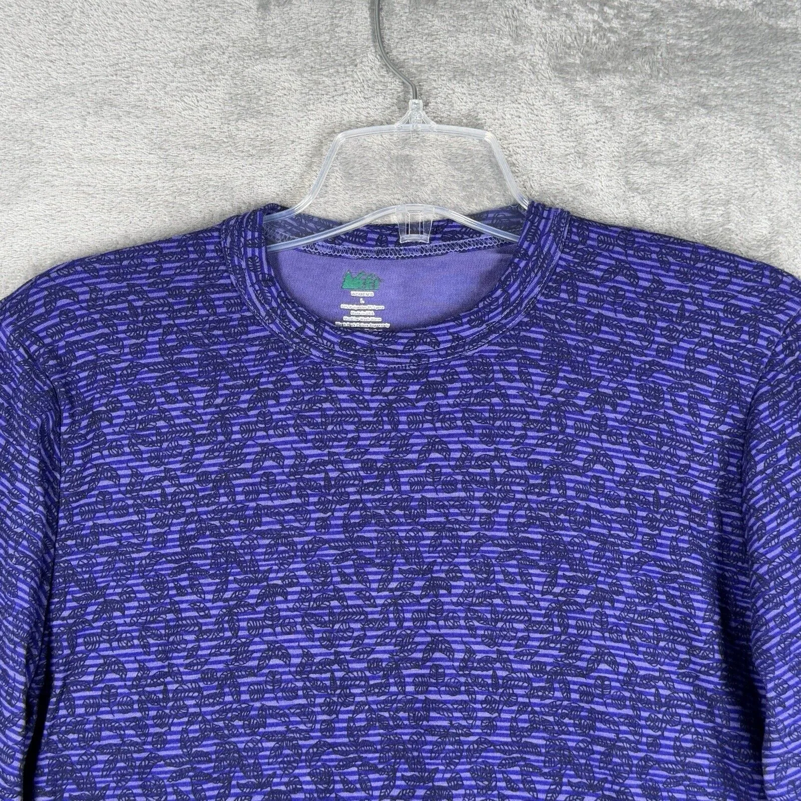 REI Shirt Womens Large Purple‎ Base Layer Top Layering Outdoors Hiking Gorpcore Purple - Image 4