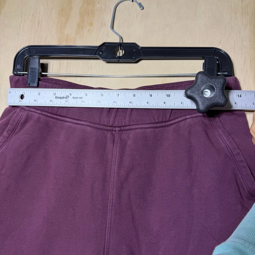 Lululemon Women’s Cuffed Sweatpants Size 8 Purple Elastic Hem Joggers - Image 3