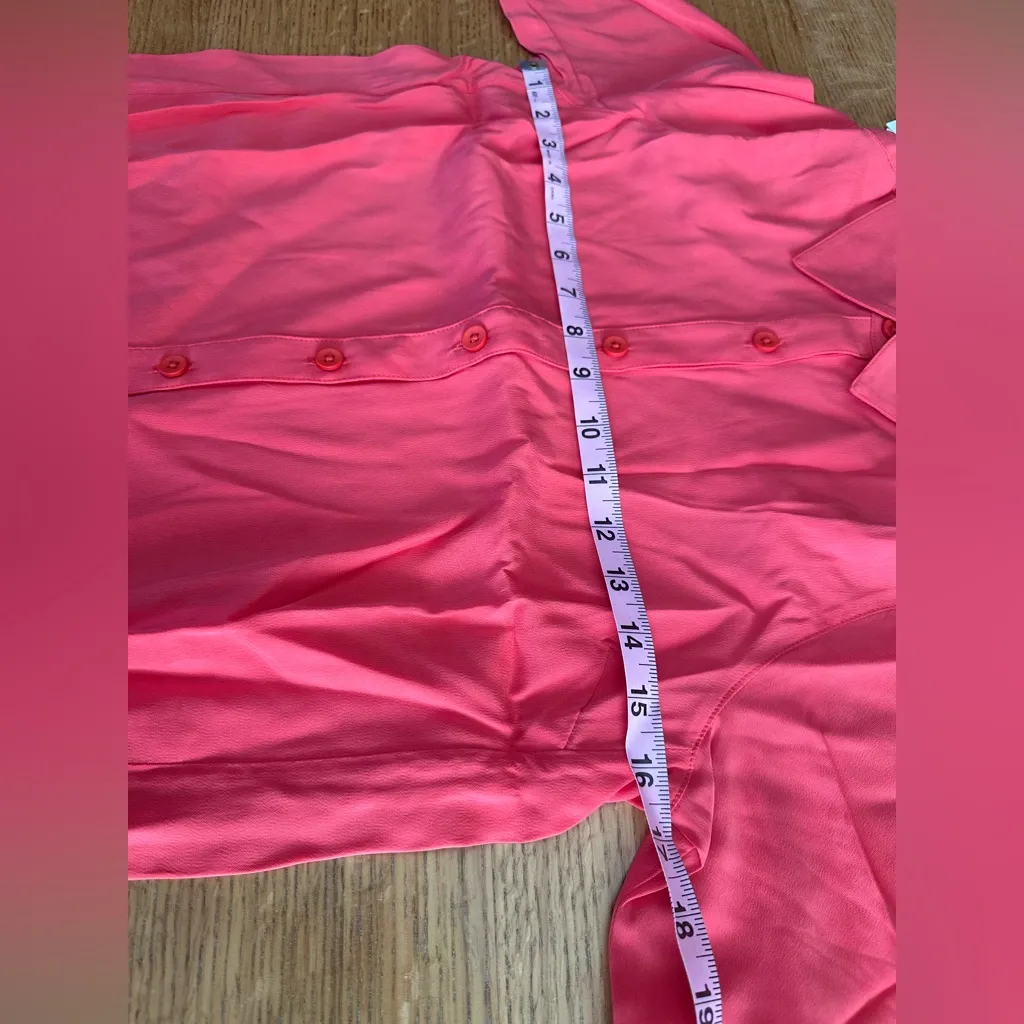 Universal Standard NWT KENNEDY CUPRO SHIRT in DEEP ROSE sz 4XS, 0/00 - Image 7