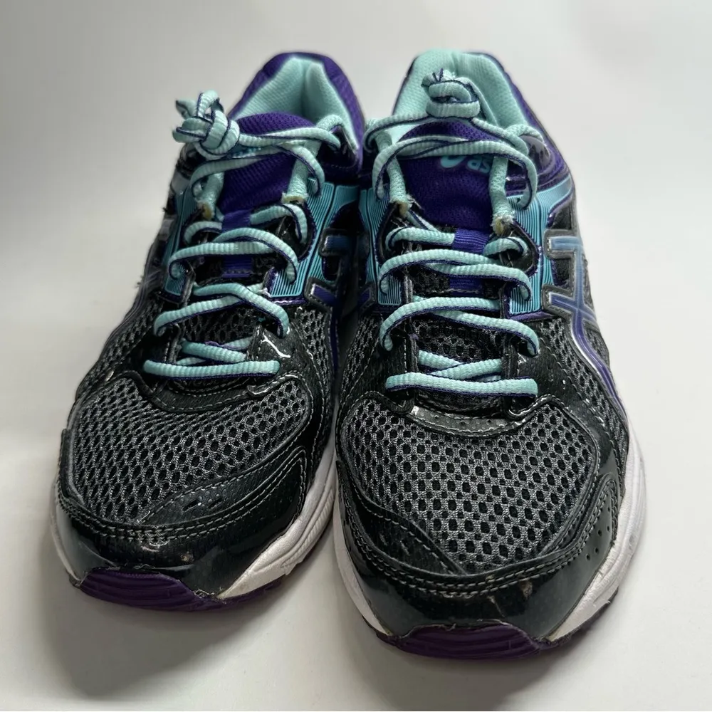 Asics Gel Contend 2 Women's 8.5 Blue Purple Gray Running Shoe Sneakers 2 T474N - Image 3