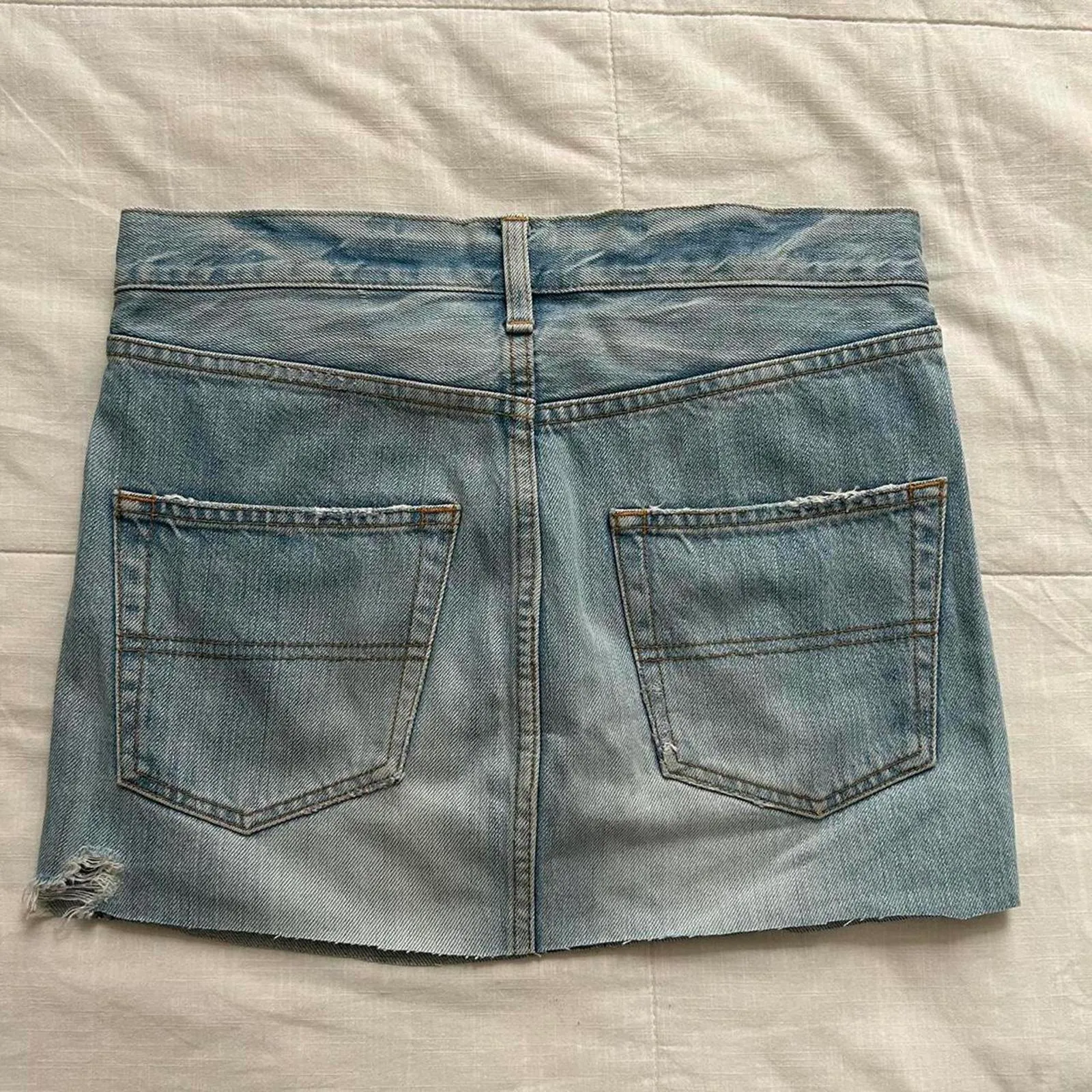 Japanese brand Mini blue denim skirt Size xs - Image 3