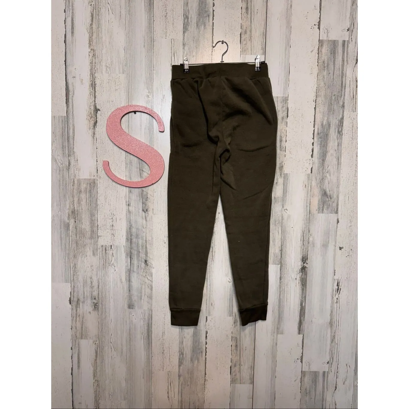 Rene Ricci Olive Green Joggers Sweatpants Women’s Size S Cozy Fleece Lined - Image 5