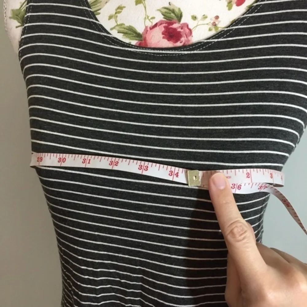 NWT Dark Gray White Striped T Shirt Swing Dress - Image 7