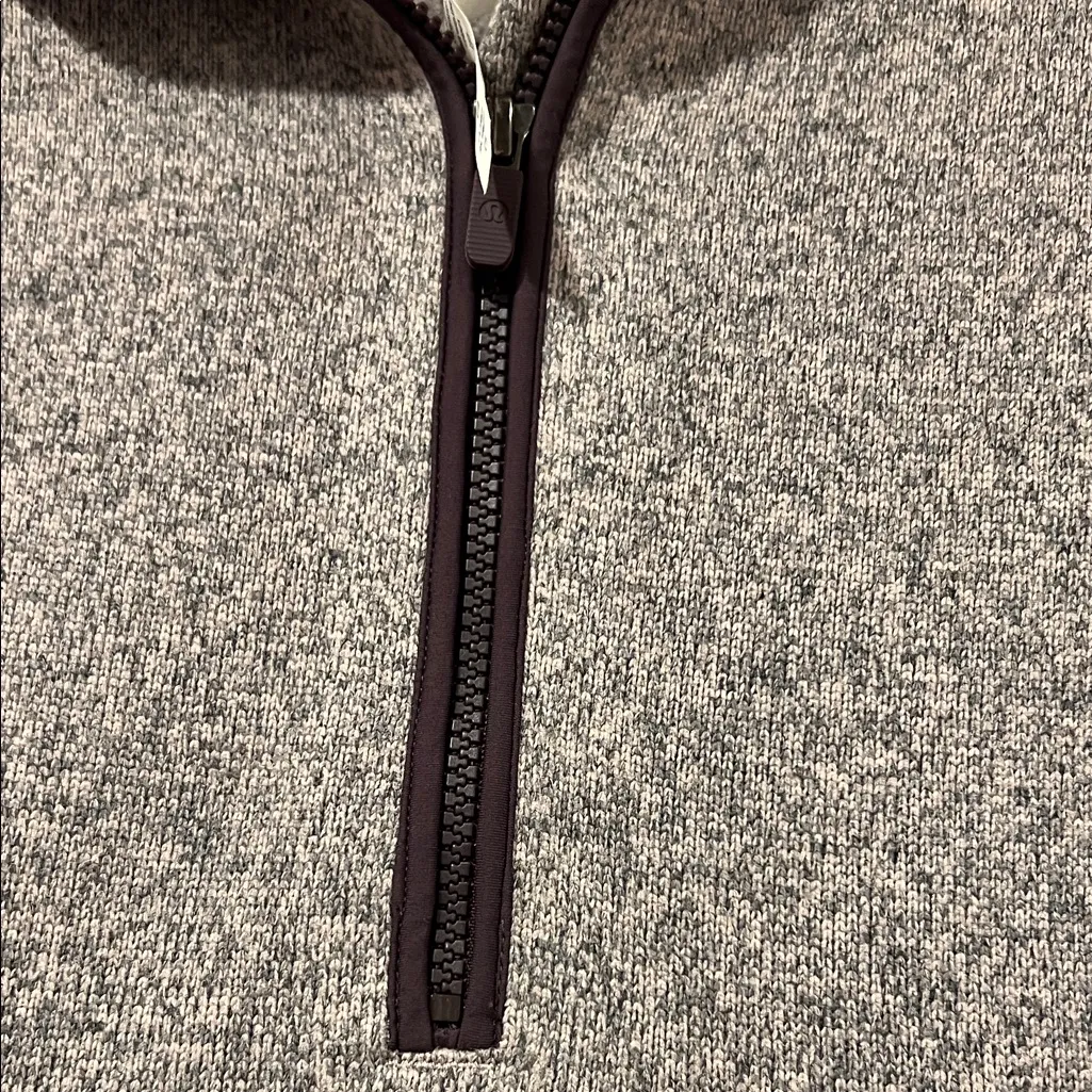 Lululemon Heather Purple Women Long Sleeve 1/2 Zip Up Pullover Hoodie Jacket‎ 8 - Image 4