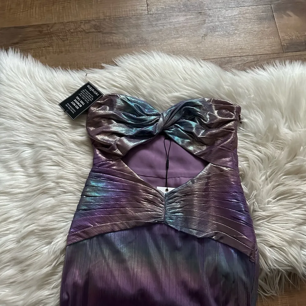 RETROFETE Soleil Dress In Lilac Aurora Purple - Image 4