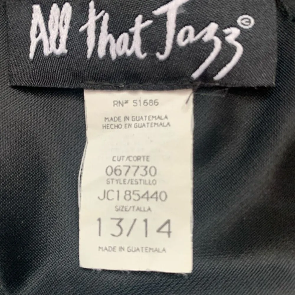 Vintage 90s All That Jazz Dress Black Hot Pink Floral Lace Trimmed Sleeveless Black - Image 8