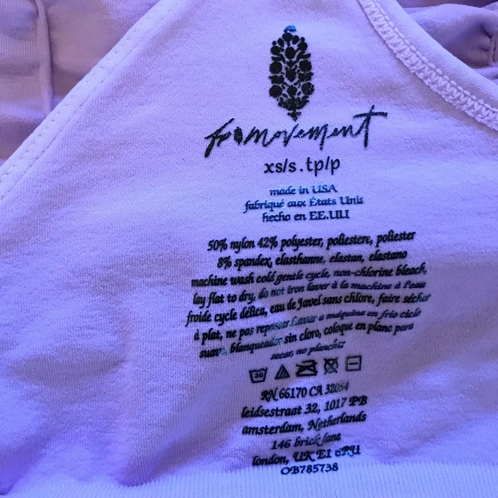 NWOT  Good Karma Ruched Crop Tank spring blossom size XS/S - Image 3