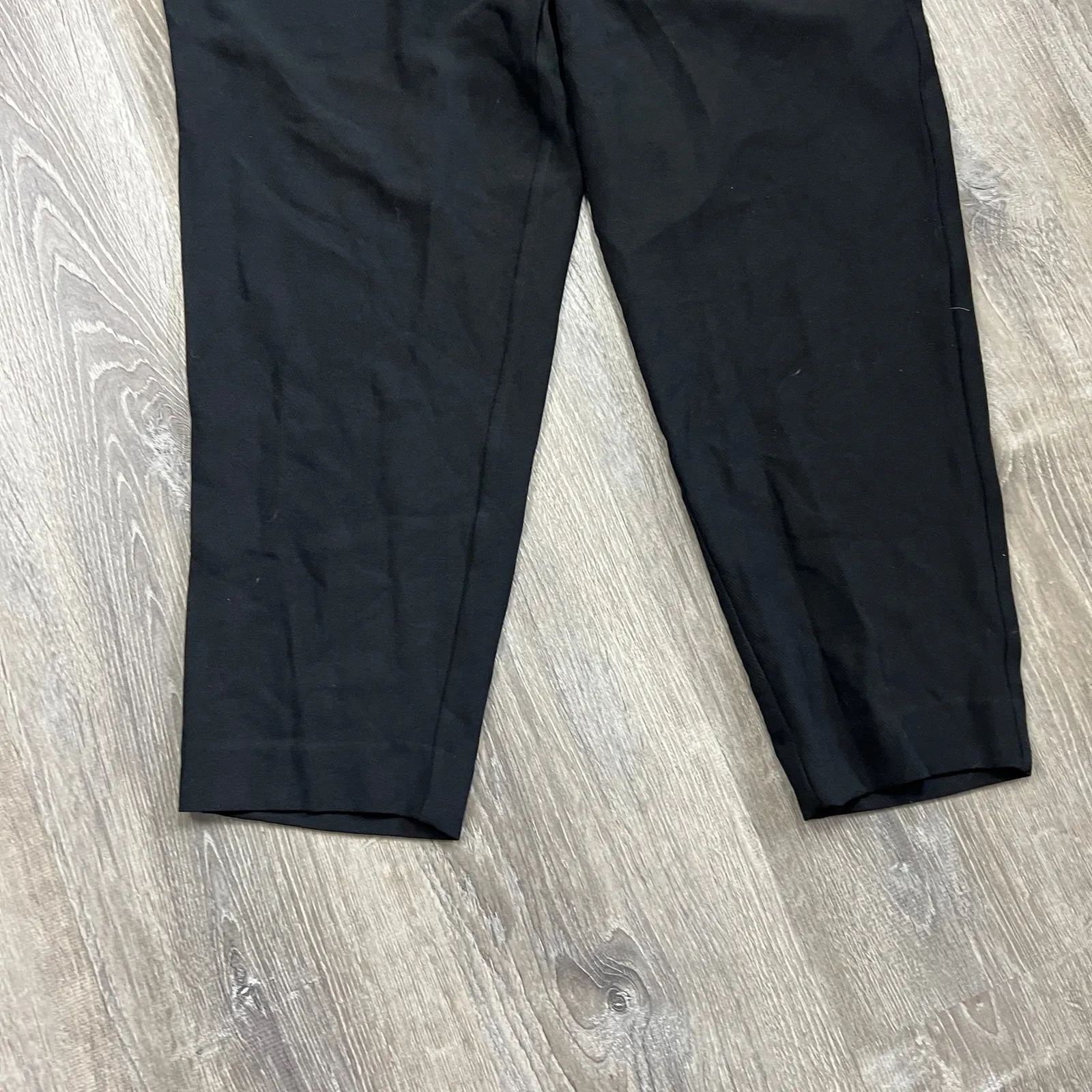 Prologue Women's Black Pleated Straight Leg Ankle Trousers - Size Large - NWT - Image 8