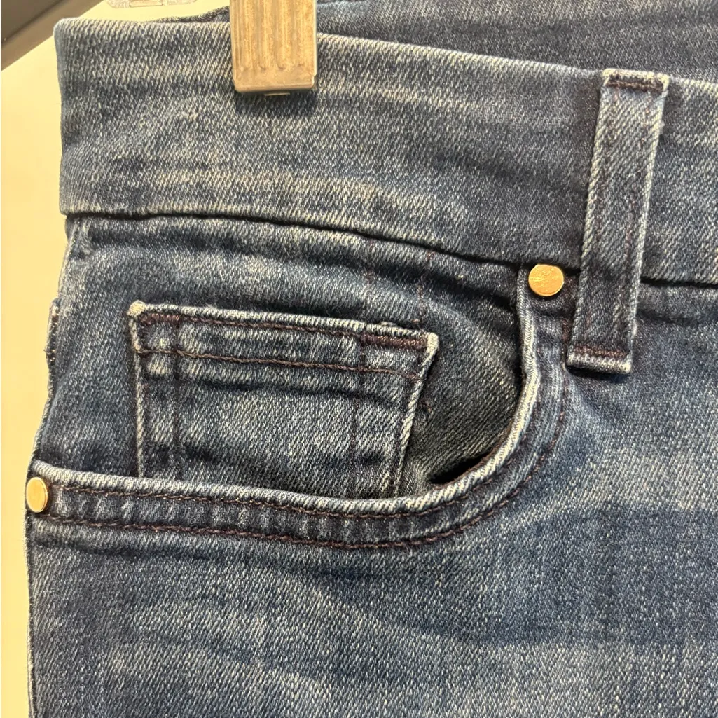 JEN7 by 7 for all Mankind Women’s Slim Bootcut Mid Rise Jeans | Size 6 Blue - Image 3