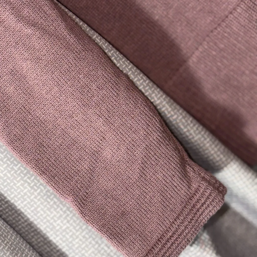 Market & Spruce  Double V-Neck Sweater in Plum Size M New Slightly Off Shoulder - Image 15