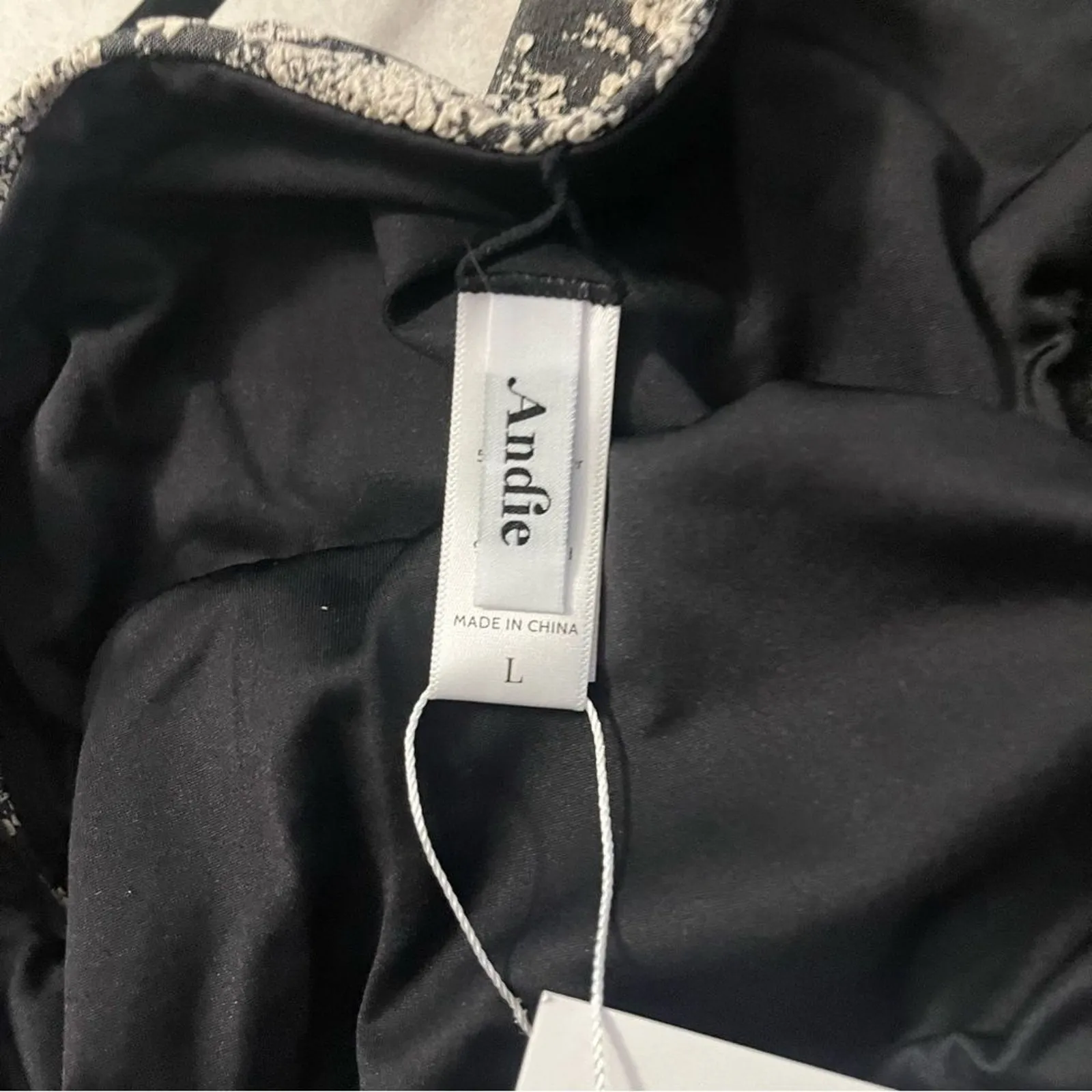 NWT Andie Swim Riviera Snakeskin Bikini Bottom Belted Large Cheeky Textured Boho - Image 7