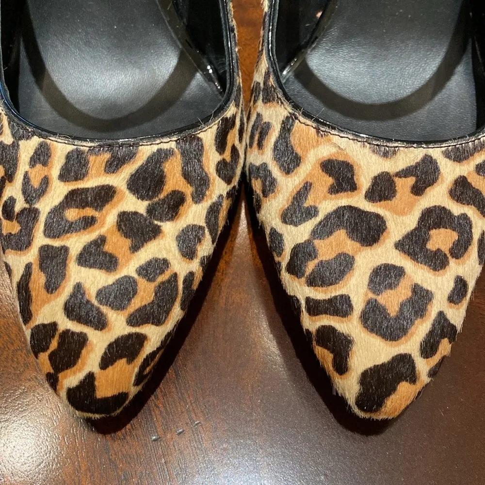 Kate Spade Maren Lovely Leopard Print Pumps Leather Mary Jane Sz 7.5B - Image 12