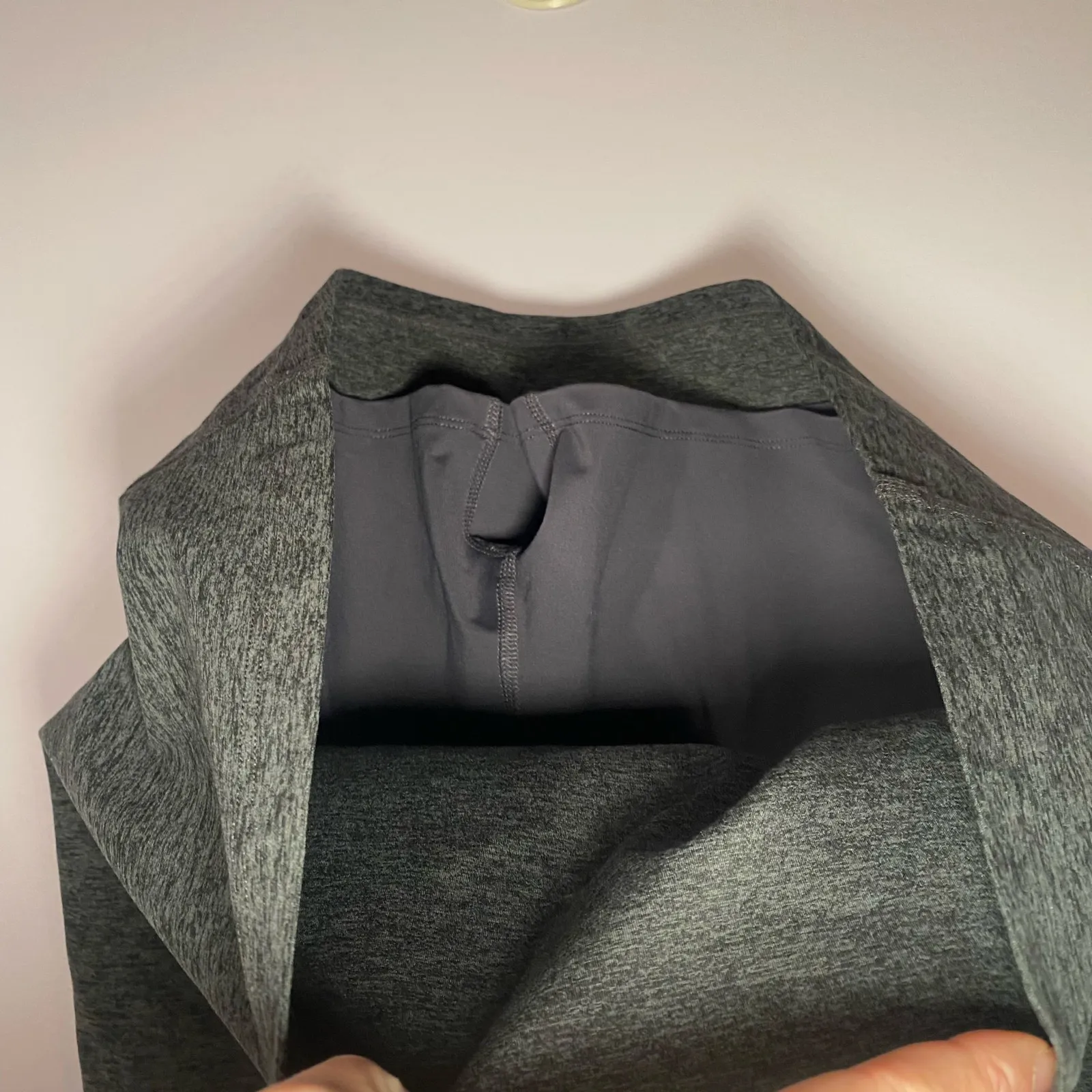 Beyond Yoga One and Only Heathered Gray One Strap Mini Dress Athleisure Small - Image 6