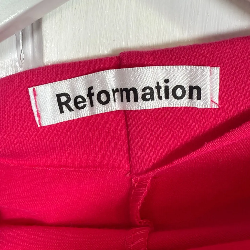 Reformation Alden Knit Sleeveless Dress in Corvette Hot Pink W2060 Plus Size 2X - Image 5