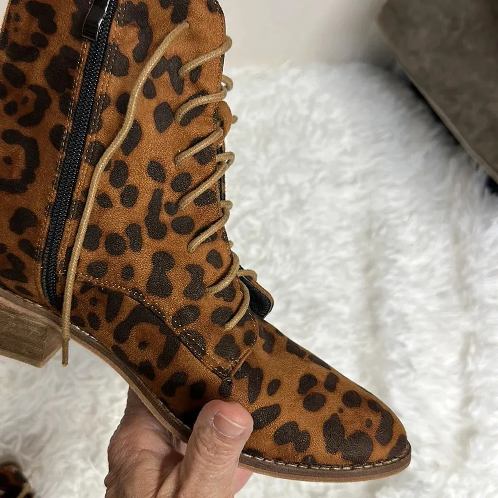 Beast Fashion  Leopard Booties - Image 2