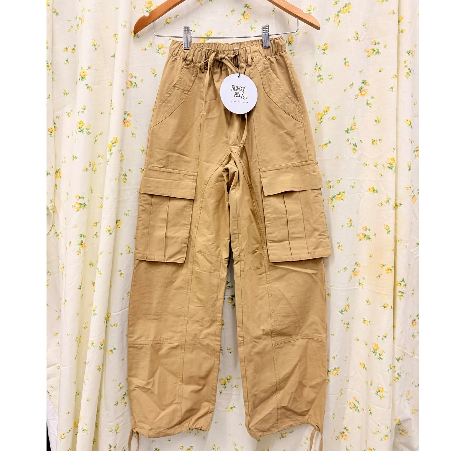 Princess Polly NEW Bilbury Cargo Pants Caramel‎ US 0 Bella Hadid Streetwear - Image 3