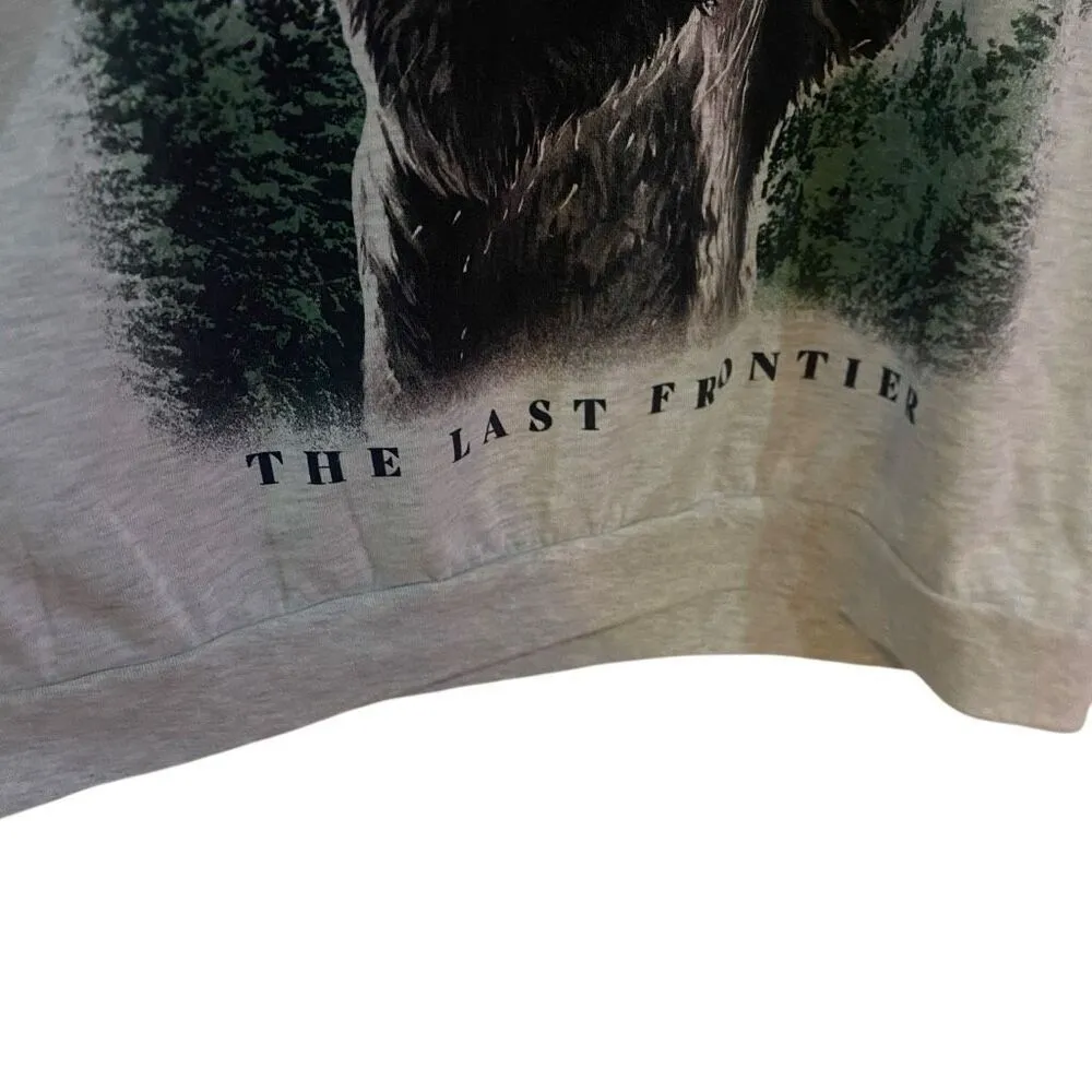 Me 87 clothing company Alaska the last frontier graphic sweatshirt grizzly bear White Size XXL - Image 2