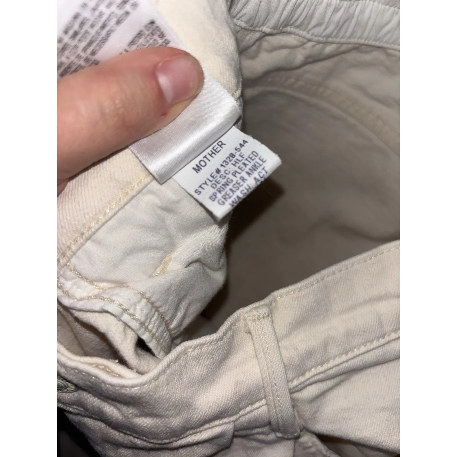 Mother Superior The Half Spring Pleated Greaser Ankle In Act Natural 28 Tan - Image 6