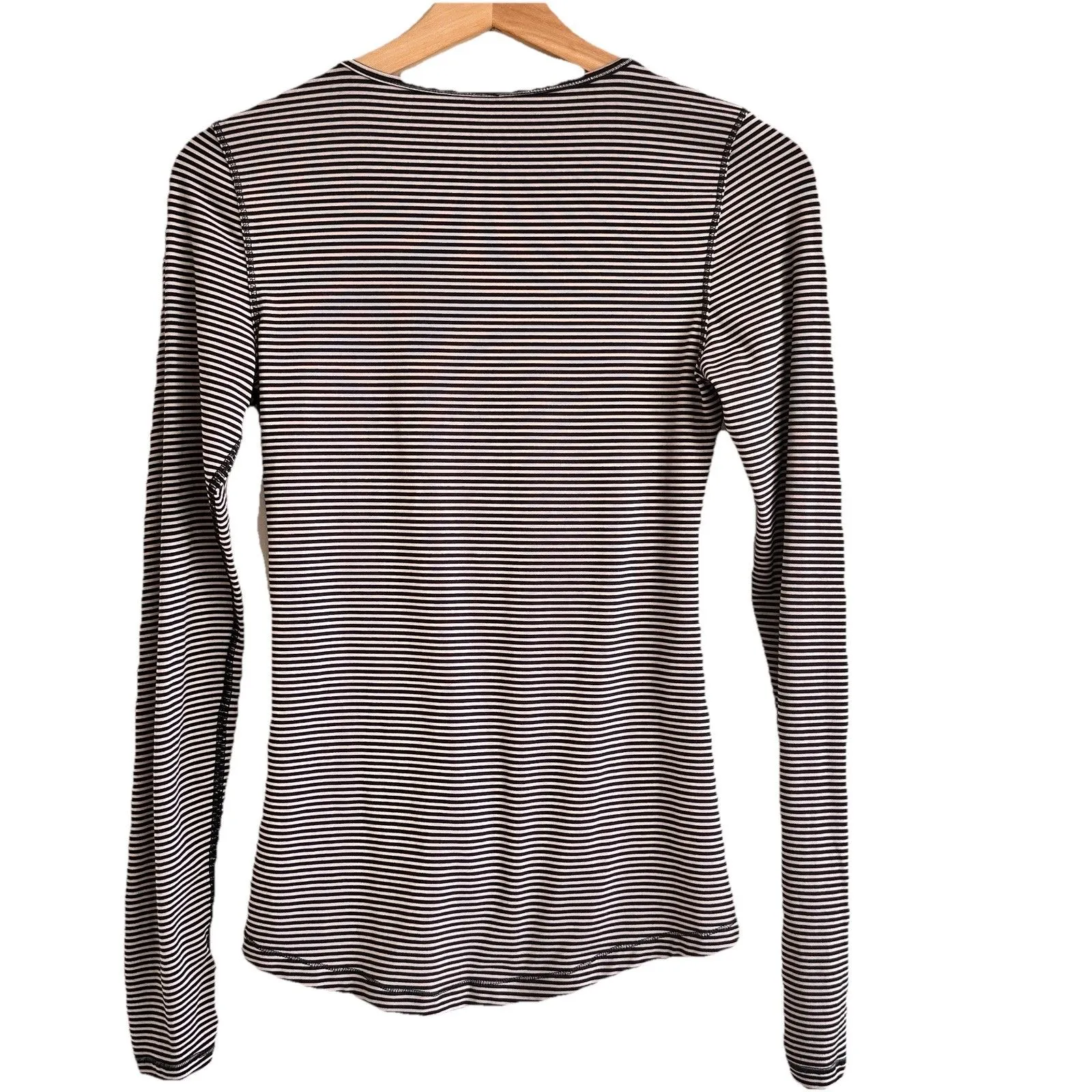 Lululemon The Sunset Salutation Long Sleeve Wrap Striped Top Size 4 - Image 3