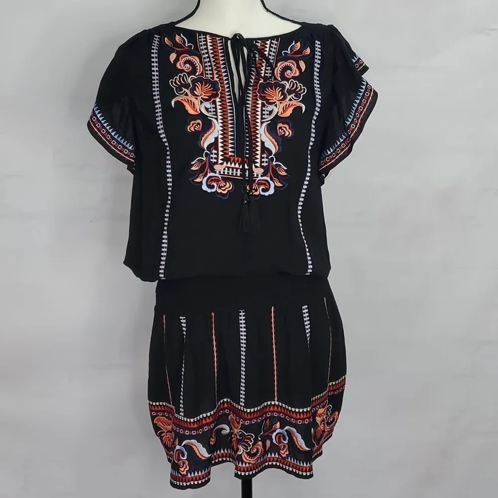 PARKER Black Embroidered Dean‎ Casual Dress - Image 6