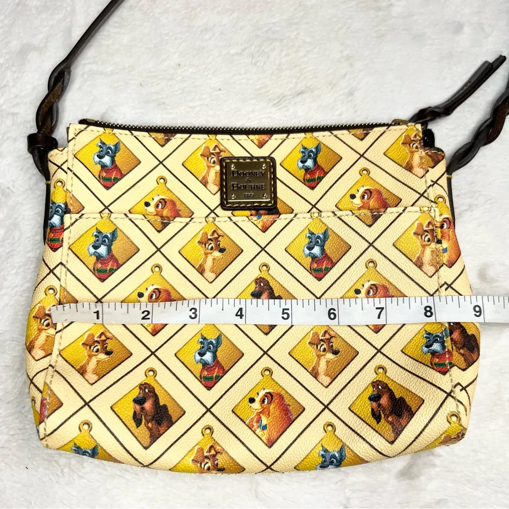 Disney Parks Dooney & Bourke Lady and the Tramp Dogs Crossbody Bag Retired Rare! - Image 10
