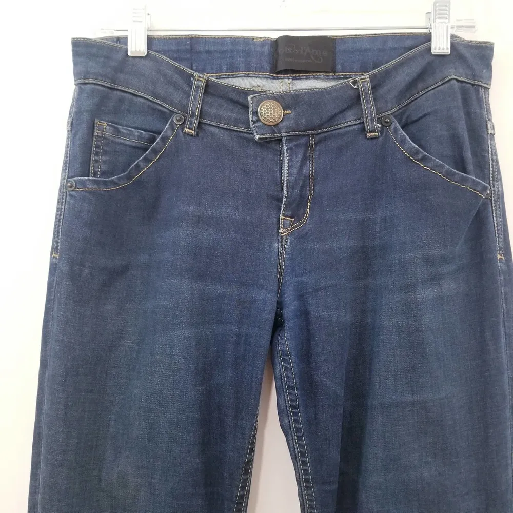 Ottod'Ame Jeans Low Rise Skinny Blue Denim Size 29 - Image 2
