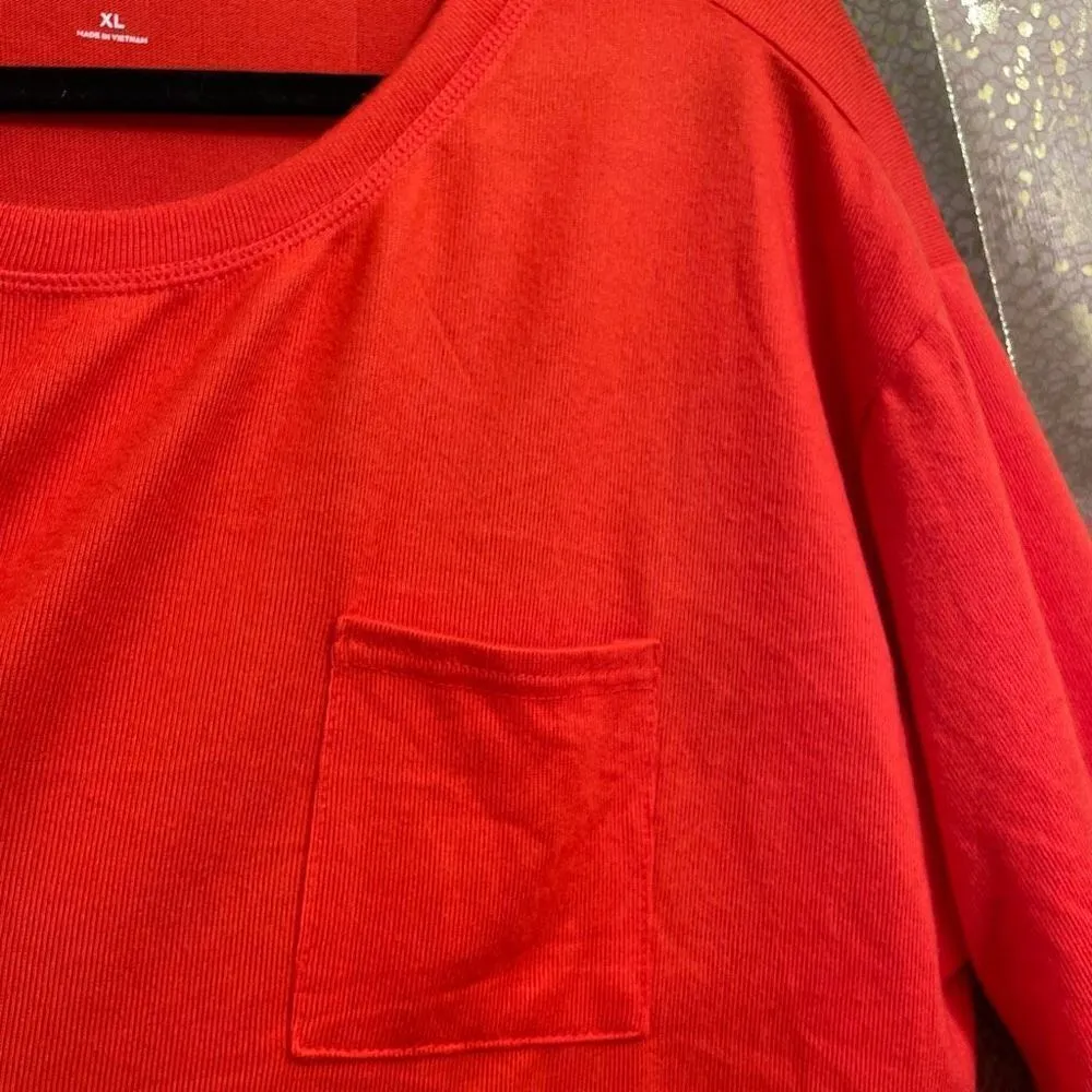 Jenni Intimates Long Sleeve Red Cozy Sleep Shirt Dress, XL NWT - Image 5