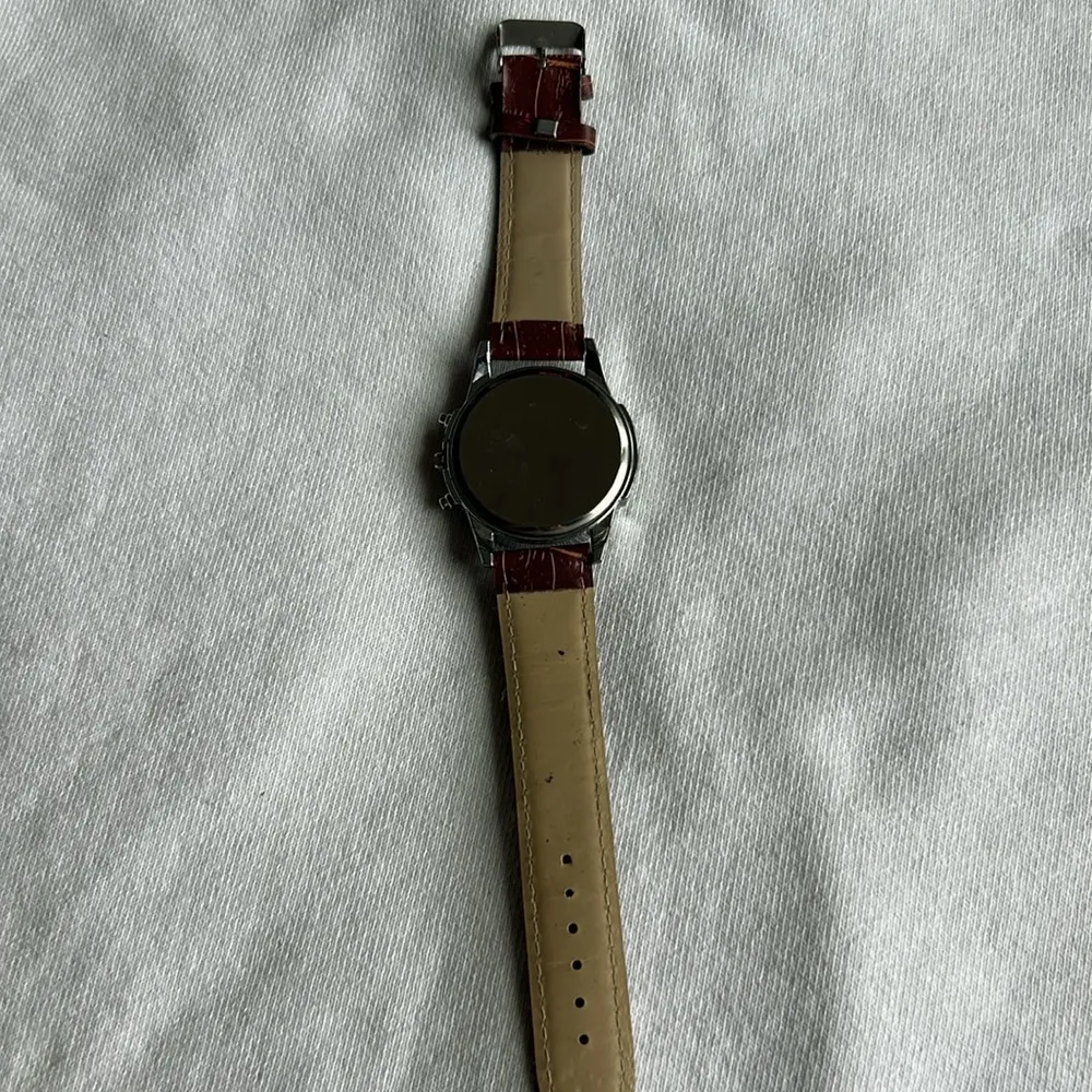 Modiva women’s‎ vintage brown/silver adjustable watch Brown - Image 8