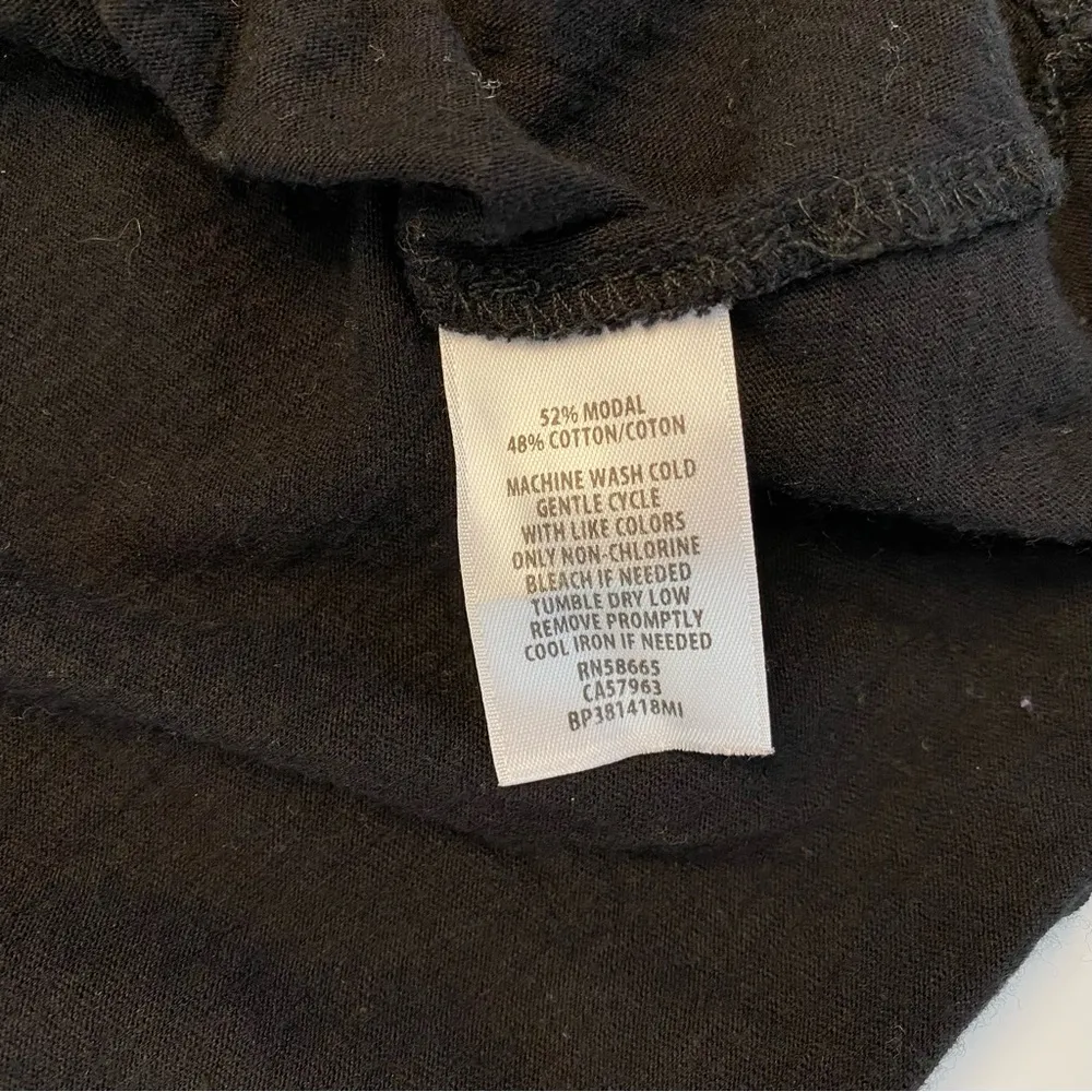 BP Nordstrom Twist Black Long Sleeve T-shirt Sz XXL Simple Basic Minimalist - Image 5