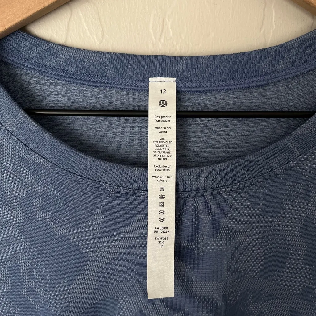 Lululemon Swiftly Relaxed-Fit Long Sleeve Shirt Mosaic Multiply Water Drop 12 - Image 8