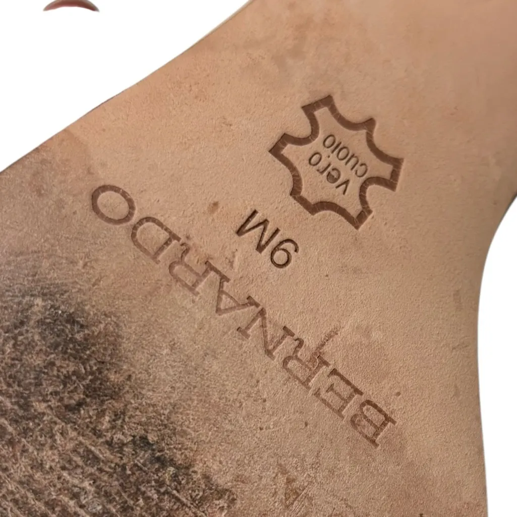 BERNARDO Jalena Low Heeled Sandal Nude Size 9 - Image 6