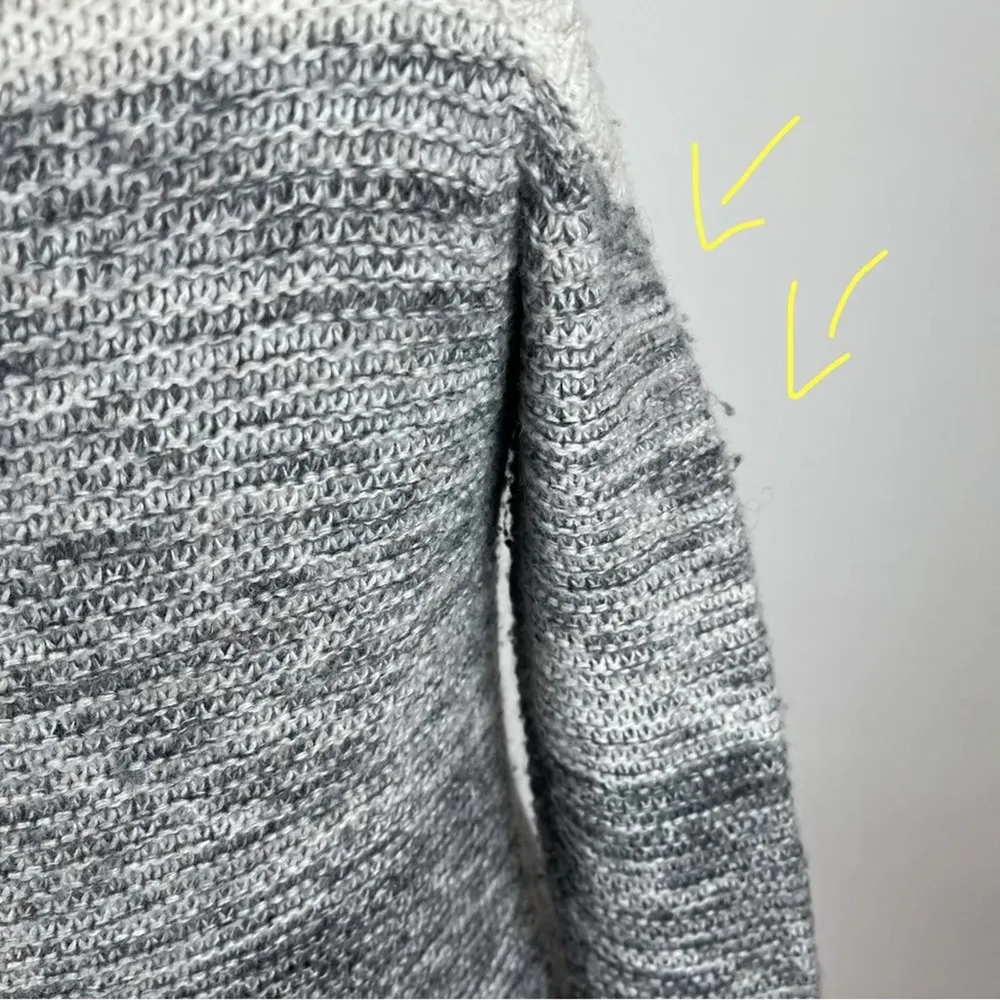 Rebecca Minkoff Grey Marble Page Cold Shoulder Sweater - Image 6