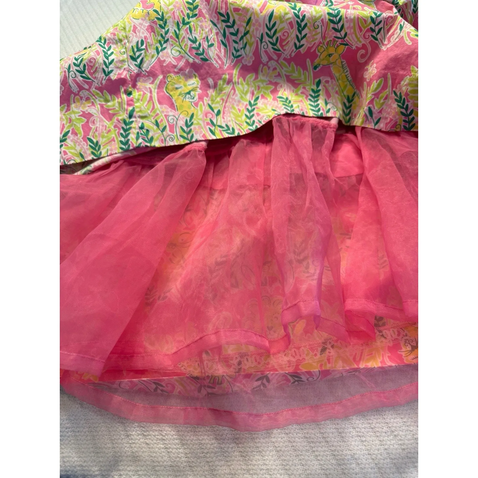 Lilly Pulitzer Baheera Fit/Flare Midi Cotton Dress Jungle Animal Resort Girly 10 - Image 5