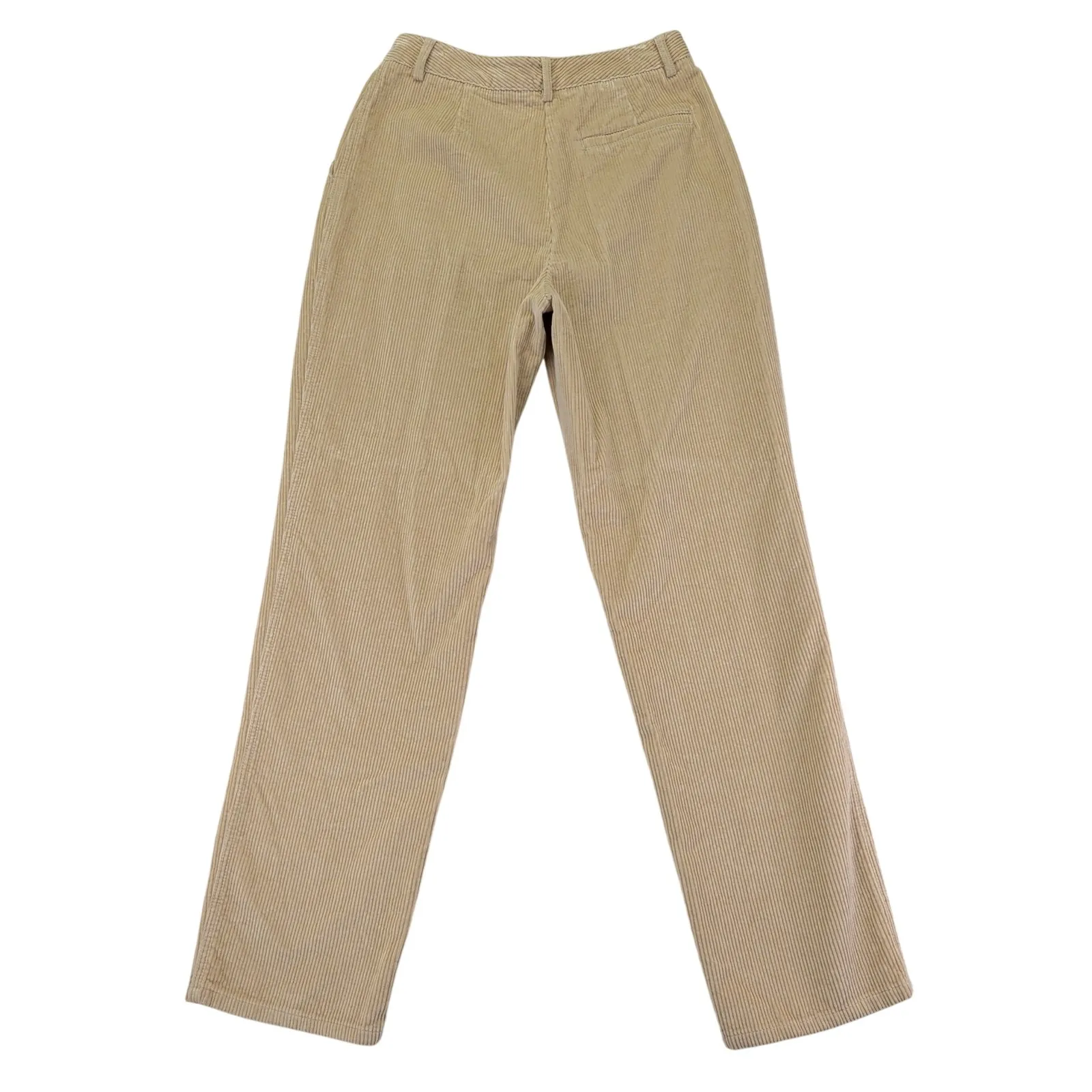 Aritzia Wilfred Free Lennox Corduroy Pant Women 6 Pleated Straight Leg Tan 75456 - Image 2