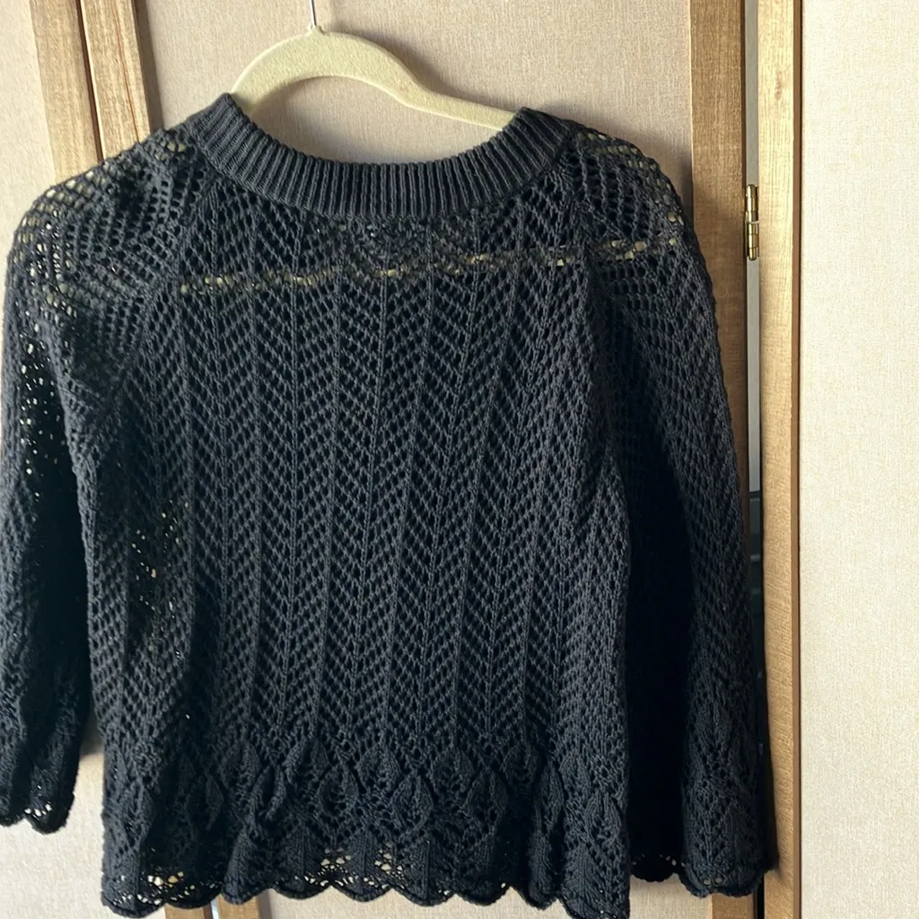 FINAL MARKDOWN Dressbarn Elegant Black Knit cardigan large - Image 9