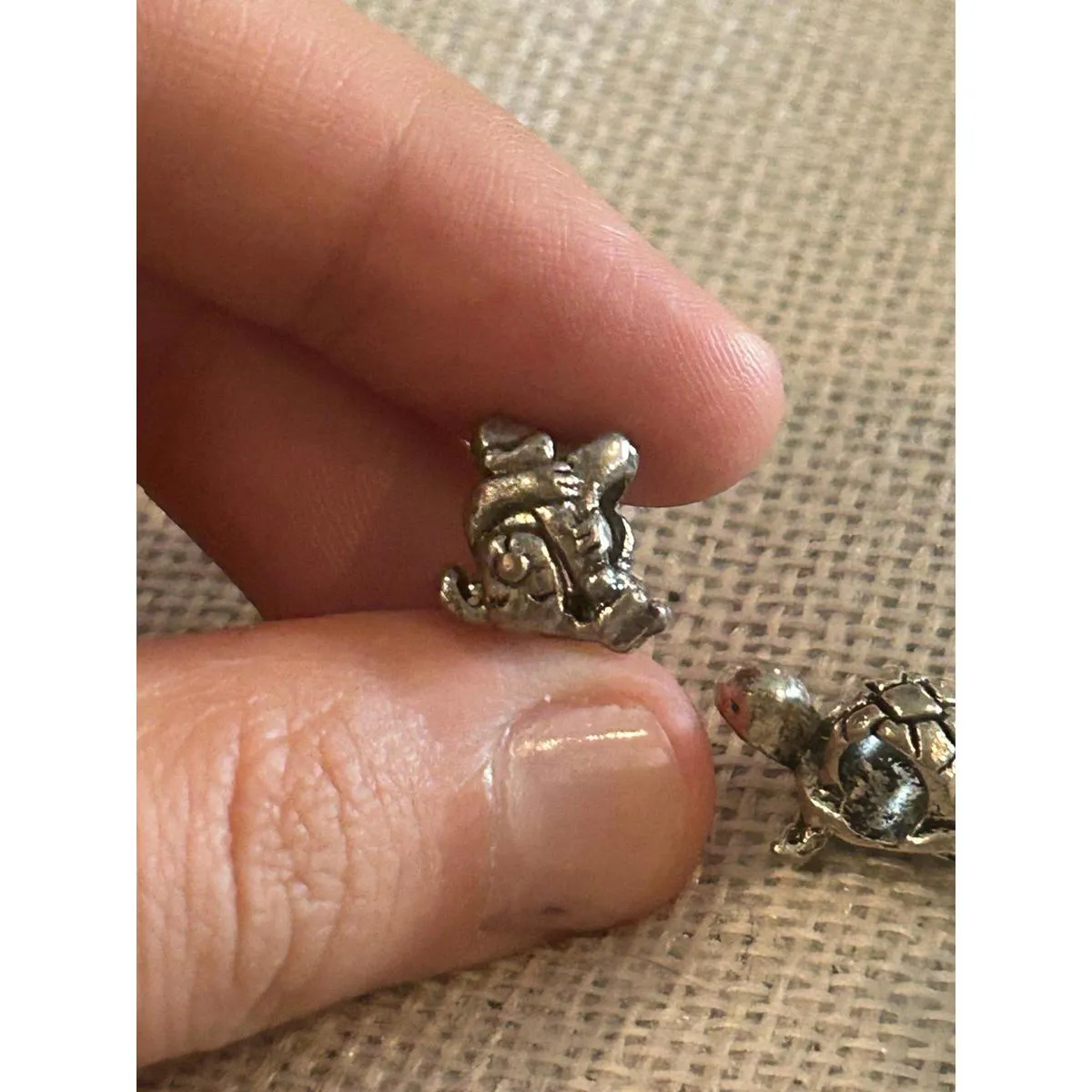 A517 charm bracket silver plated 5 pcs Gray - Image 6