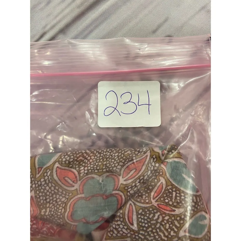 Cyrena Embroidered Button Front Shirt Womens S Floral Beaded Sequin Boho Hi Low - Image 12