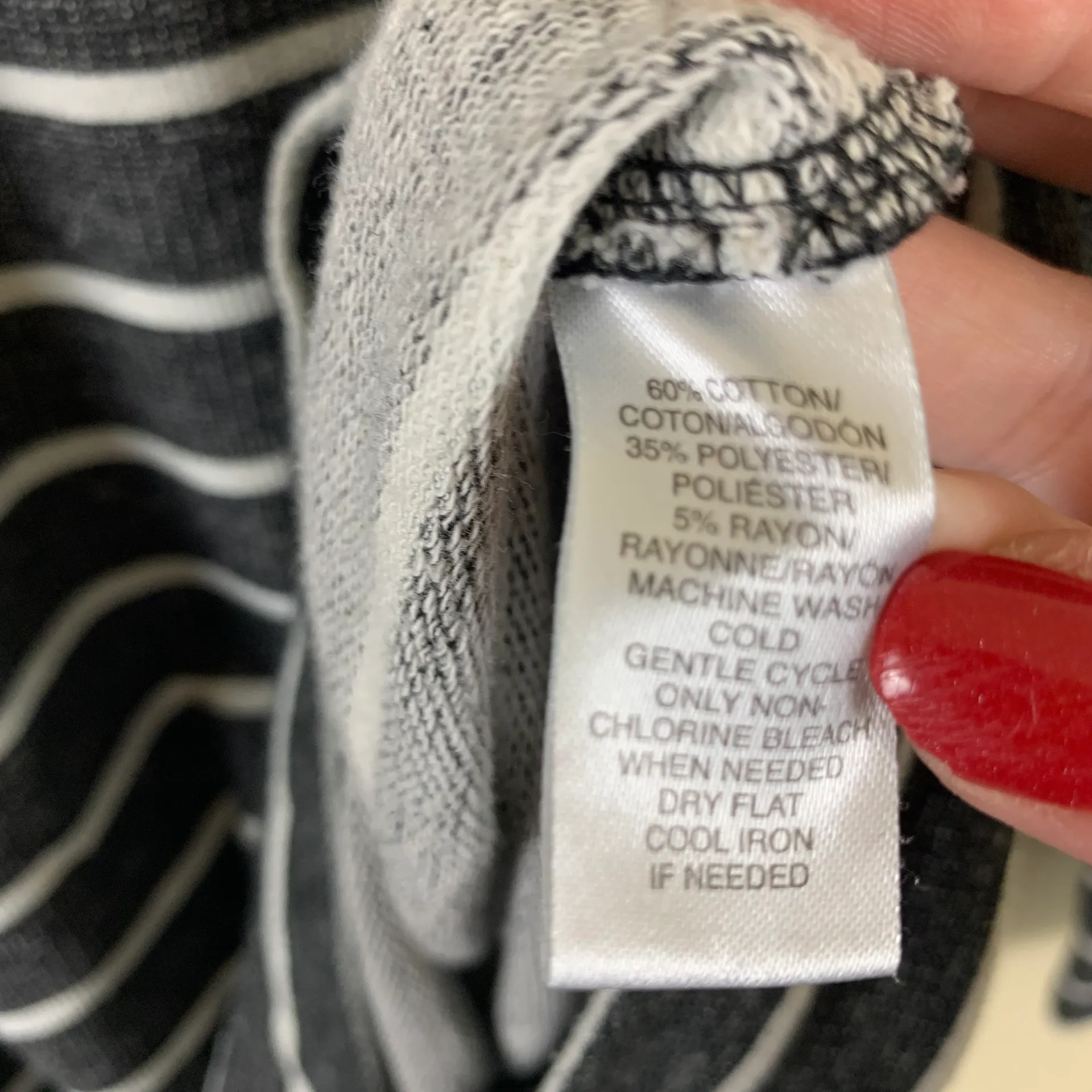 Medium Striped Size Zip Top - Image 5