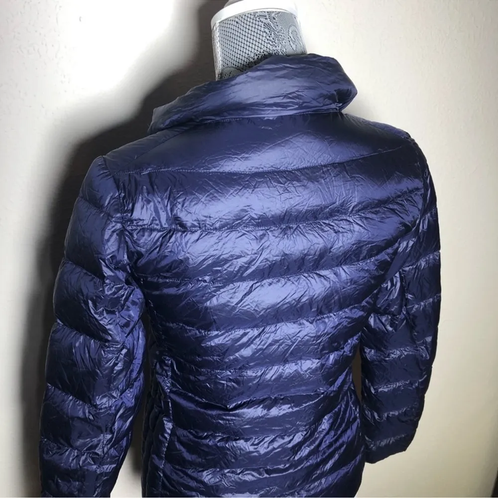 Puredown Navy Ultra Lightweight Puffer Down Jacket Size XS - Image 4